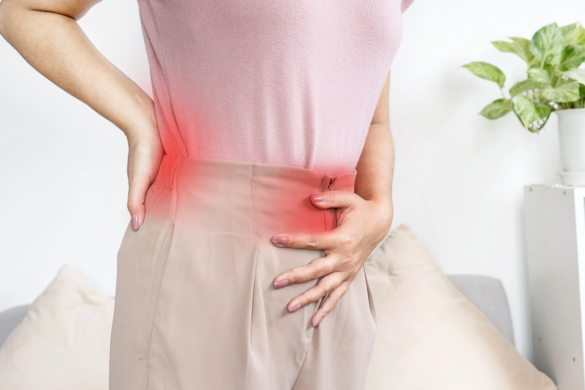 stomach and back pain