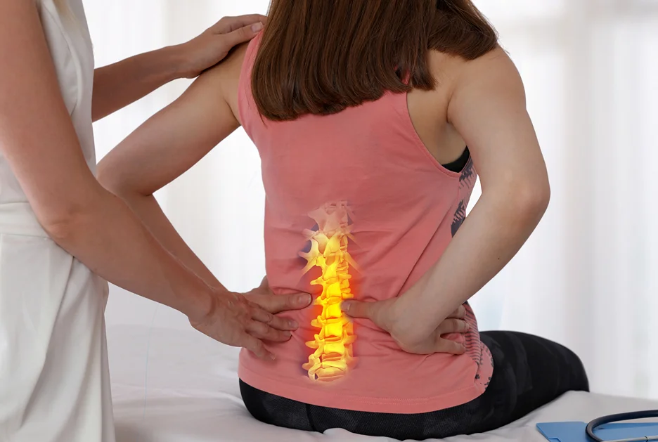 burning back pain