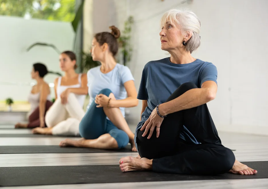 yoga stretches for burning back pain