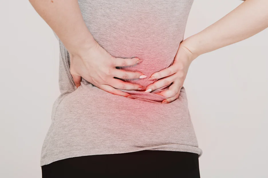 can ovarian cyst cause back pain