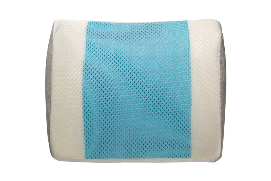 lumbar cushion with cooling gel for spinal stenosis and sciatica