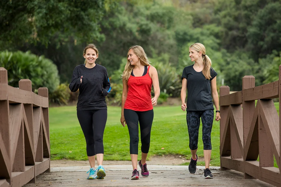 a group of women walking